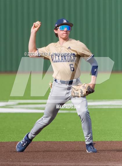 Thumbnail 1 in Alexander vs. Brennan (UIL 6A Bi-District Playoffs) photogallery.