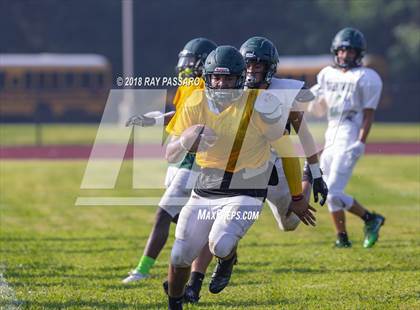 Thumbnail 1 in Bay Shore vs William Floyd Scrimmage photogallery.