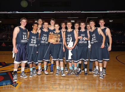 Thumbnail 1 in Caliche vs. Vail Christian (CHSAA 1A Third Place) photogallery.