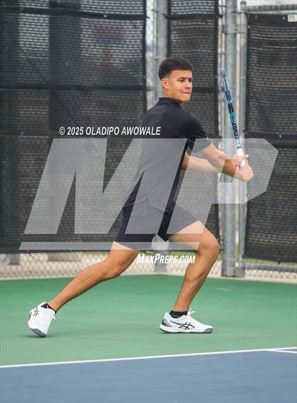 Thumbnail 3 in UIL 4A Boys Tennis (Round of 16) photogallery.