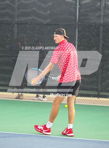 Thumbnail 3 in UIL 4A Boys Tennis (Round of 16) photogallery.