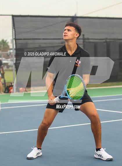 Thumbnail 2 in UIL 4A Boys Tennis (Round of 16) photogallery.