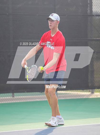 Thumbnail 3 in UIL 4A Boys Tennis (Round of 16) photogallery.