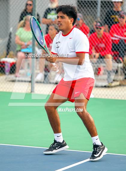 Thumbnail 3 in UIL 4A Boys Tennis (Round of 16) photogallery.