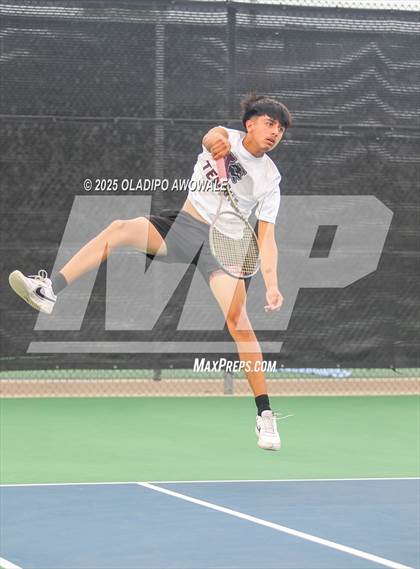 Thumbnail 3 in UIL 4A Boys Tennis (Round of 16) photogallery.