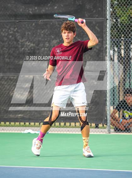 Thumbnail 3 in UIL 4A Boys Tennis (Round of 16) photogallery.