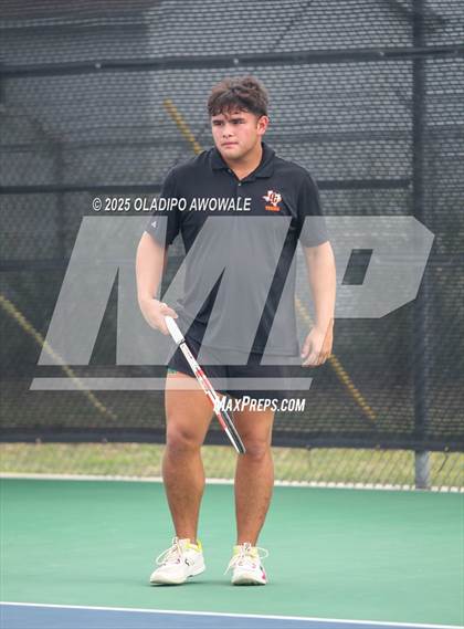 Thumbnail 3 in UIL 4A Boys Tennis (Round of 16) photogallery.