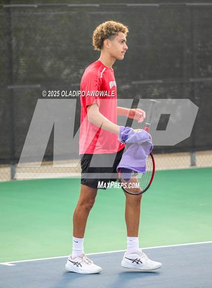 Thumbnail 3 in UIL 4A Boys Tennis (Round of 16) photogallery.