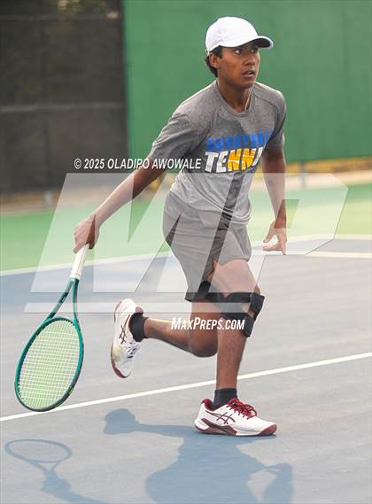 Thumbnail 3 in UIL 4A Boys Tennis (Round of 16) photogallery.