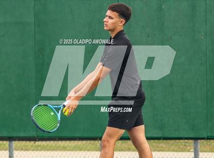 Thumbnail 3 in UIL 4A Boys Tennis (Round of 16) photogallery.