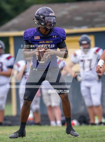 Thumbnail 1 in Jack Britt vs Apex Friendship (Cumberland County Schools Football Jamboree 2023) photogallery.