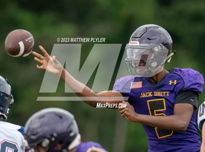 Thumbnail 2 in Jack Britt vs Apex Friendship (Cumberland County Schools Football Jamboree 2023) photogallery.
