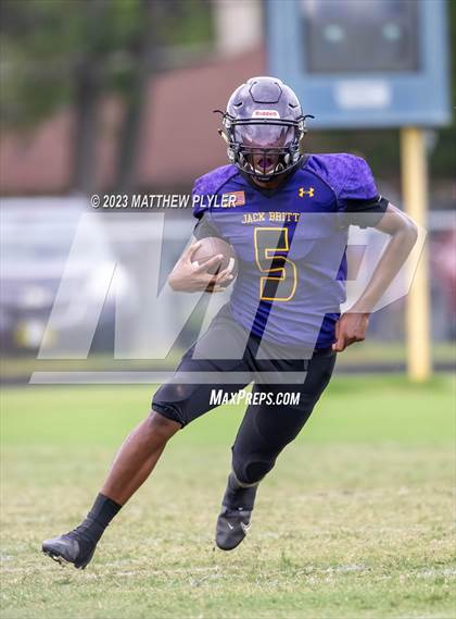 Thumbnail 1 in Jack Britt vs Apex Friendship (Cumberland County Schools Football Jamboree 2023) photogallery.