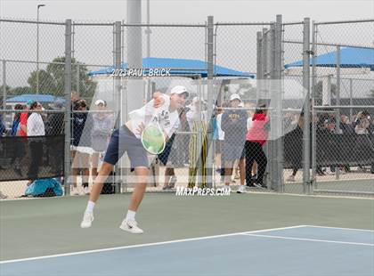 Thumbnail 1 in UIL 6A Tennis Boys and Mixed Doubles Semifinal photogallery.