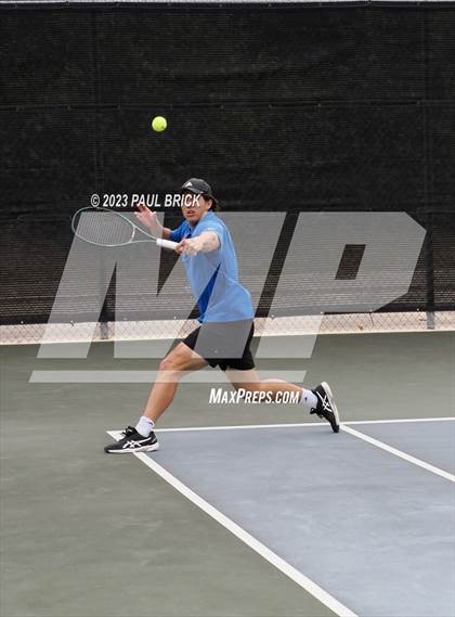 Thumbnail 1 in UIL 6A Tennis Boys and Mixed Doubles Semifinal photogallery.