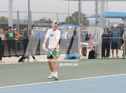 Thumbnail 2 in UIL 6A Tennis Boys and Mixed Doubles Semifinal photogallery.