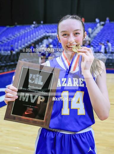Nazareth vs. Saltillo (UIL 1A D2 Girls Basketball Final Medal Ceremony)