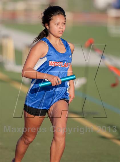 Thumbnail 3 in Westlake vs Simi Valley (4x400m Relay) photogallery.