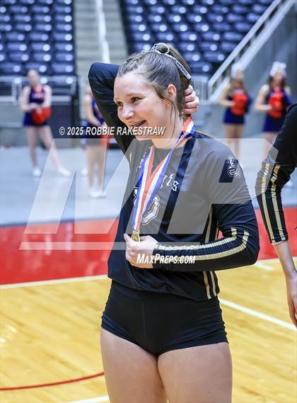 Thumbnail 2 in Wimberley vs. Eagle Mountain (UIL 4A D2 Volleyball Final Medal Ceremony) photogallery.
