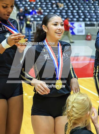 Thumbnail 1 in Wimberley vs. Eagle Mountain (UIL 4A D2 Volleyball Final Medal Ceremony) photogallery.
