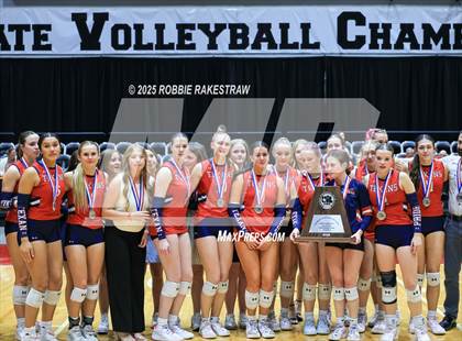 Thumbnail 2 in Wimberley vs. Eagle Mountain (UIL 4A D2 Volleyball Final Medal Ceremony) photogallery.