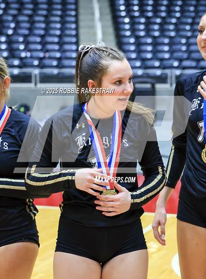 Thumbnail 2 in Wimberley vs. Eagle Mountain (UIL 4A D2 Volleyball Final Medal Ceremony) photogallery.