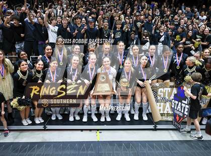 Thumbnail 1 in Wimberley vs. Eagle Mountain (UIL 4A D2 Volleyball Final Medal Ceremony) photogallery.