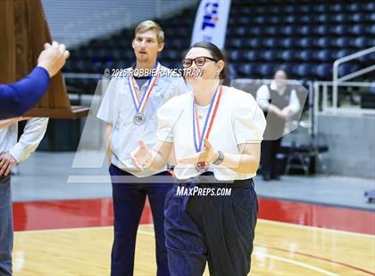 Thumbnail 1 in Wimberley vs. Eagle Mountain (UIL 4A D2 Volleyball Final Medal Ceremony) photogallery.