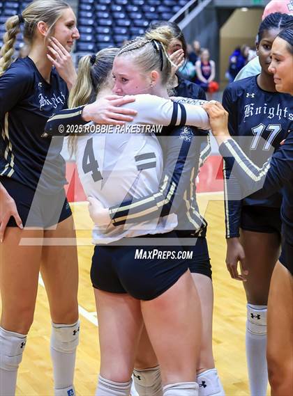 Thumbnail 1 in Wimberley vs. Eagle Mountain (UIL 4A D2 Volleyball Final Medal Ceremony) photogallery.