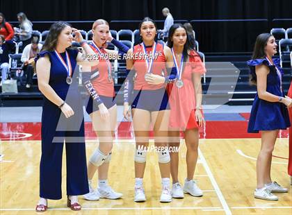 Thumbnail 2 in Wimberley vs. Eagle Mountain (UIL 4A D2 Volleyball Final Medal Ceremony) photogallery.