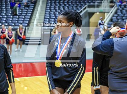 Thumbnail 3 in Wimberley vs. Eagle Mountain (UIL 4A D2 Volleyball Final Medal Ceremony) photogallery.