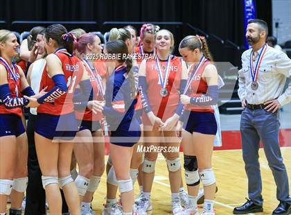 Thumbnail 3 in Wimberley vs. Eagle Mountain (UIL 4A D2 Volleyball Final Medal Ceremony) photogallery.