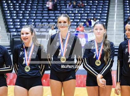 Thumbnail 1 in Wimberley vs. Eagle Mountain (UIL 4A D2 Volleyball Final Medal Ceremony) photogallery.