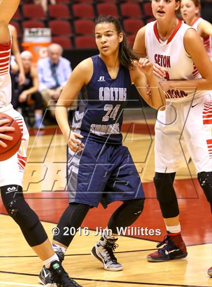 Thumbnail 1 in Seton Catholic vs. Cactus Shadows (AIA D2 Final) photogallery.
