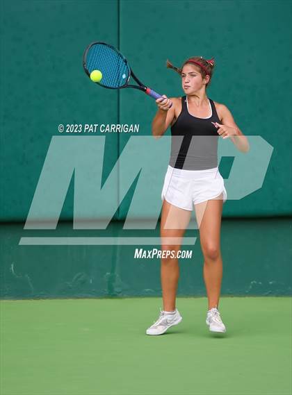 Thumbnail 3 in Round Rock Westwood vs Memorial (UIL 6A Team Tennis Final) photogallery.