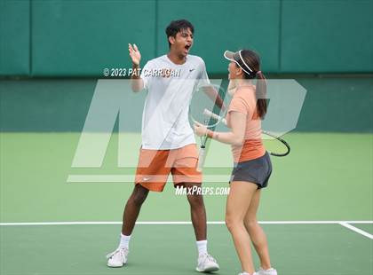 Thumbnail 2 in Round Rock Westwood vs Memorial (UIL 6A Team Tennis Final) photogallery.