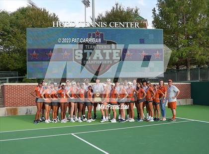 Thumbnail 1 in Round Rock Westwood vs Memorial (UIL 6A Team Tennis Final) photogallery.