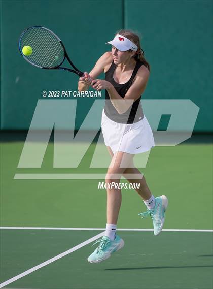 Thumbnail 2 in Round Rock Westwood vs Memorial (UIL 6A Team Tennis Final) photogallery.