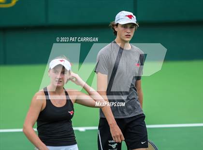 Thumbnail 3 in Round Rock Westwood vs Memorial (UIL 6A Team Tennis Final) photogallery.