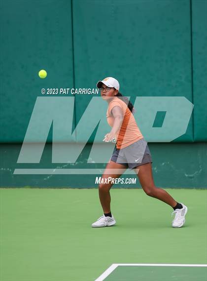 Thumbnail 2 in Round Rock Westwood vs Memorial (UIL 6A Team Tennis Final) photogallery.