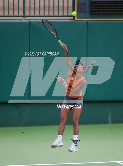 Thumbnail 2 in Round Rock Westwood vs Memorial (UIL 6A Team Tennis Final) photogallery.