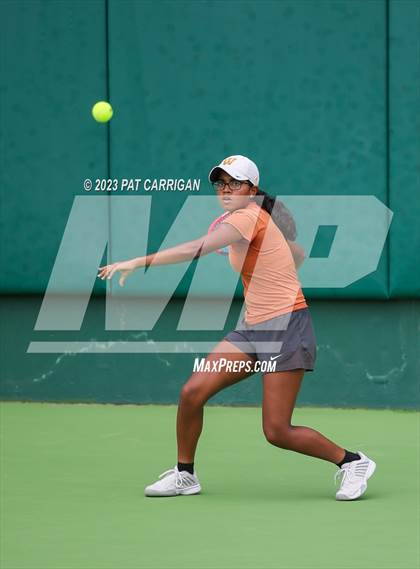 Thumbnail 3 in Round Rock Westwood vs Memorial (UIL 6A Team Tennis Final) photogallery.