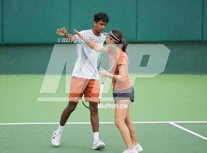 Thumbnail 2 in Round Rock Westwood vs Memorial (UIL 6A Team Tennis Final) photogallery.