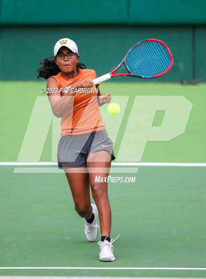 Thumbnail 1 in Round Rock Westwood vs Memorial (UIL 6A Team Tennis Final) photogallery.