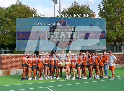 Thumbnail 3 in Round Rock Westwood vs Memorial (UIL 6A Team Tennis Final) photogallery.