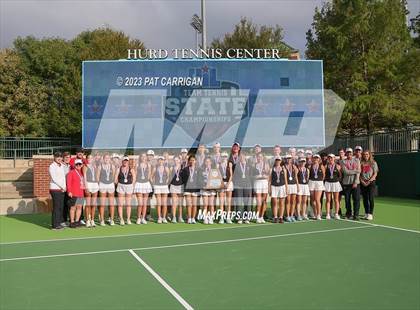Thumbnail 3 in Round Rock Westwood vs Memorial (UIL 6A Team Tennis Final) photogallery.