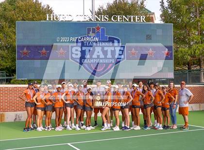 Thumbnail 1 in Round Rock Westwood vs Memorial (UIL 6A Team Tennis Final) photogallery.