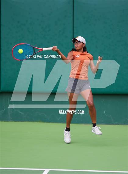 Thumbnail 2 in Round Rock Westwood vs Memorial (UIL 6A Team Tennis Final) photogallery.