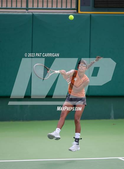 Thumbnail 3 in Round Rock Westwood vs Memorial (UIL 6A Team Tennis Final) photogallery.