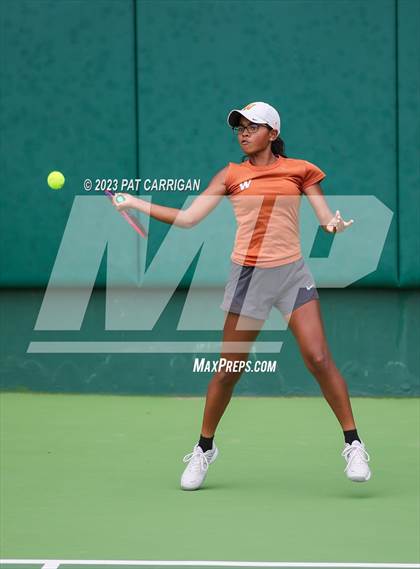Thumbnail 2 in Round Rock Westwood vs Memorial (UIL 6A Team Tennis Final) photogallery.